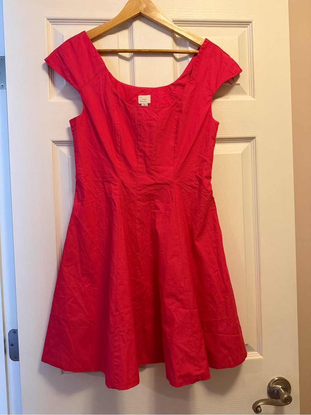 a new day hot pink Fit & Flare Cap-Sleeve Dress